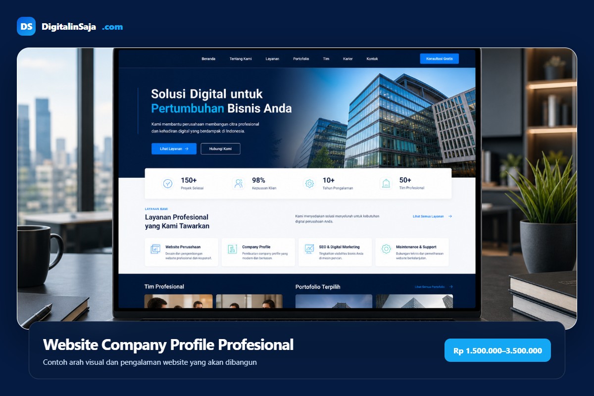 Website Company Profile Profesional