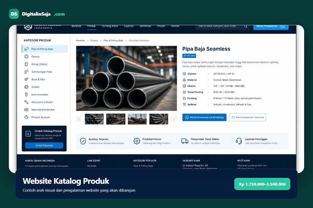 Website Katalog Produk