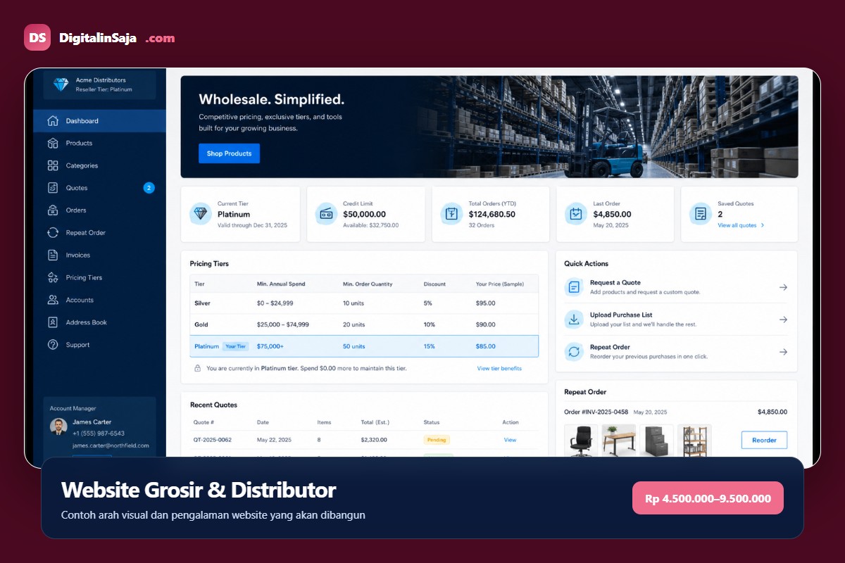 Website Grosir & Distributor