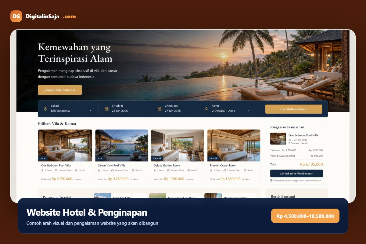 Website Hotel & Penginapan