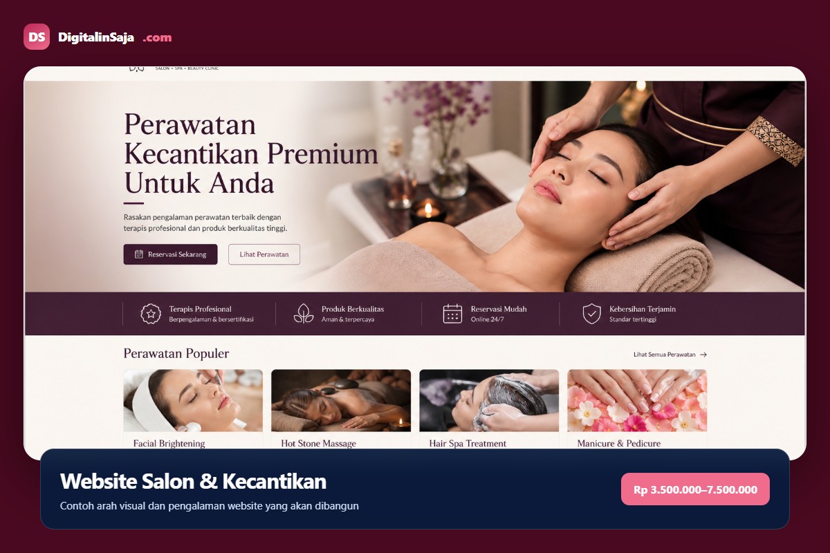 Website Salon & Kecantikan
