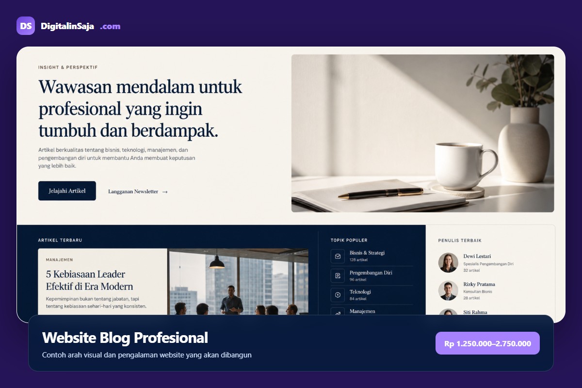 Website Blog Profesional