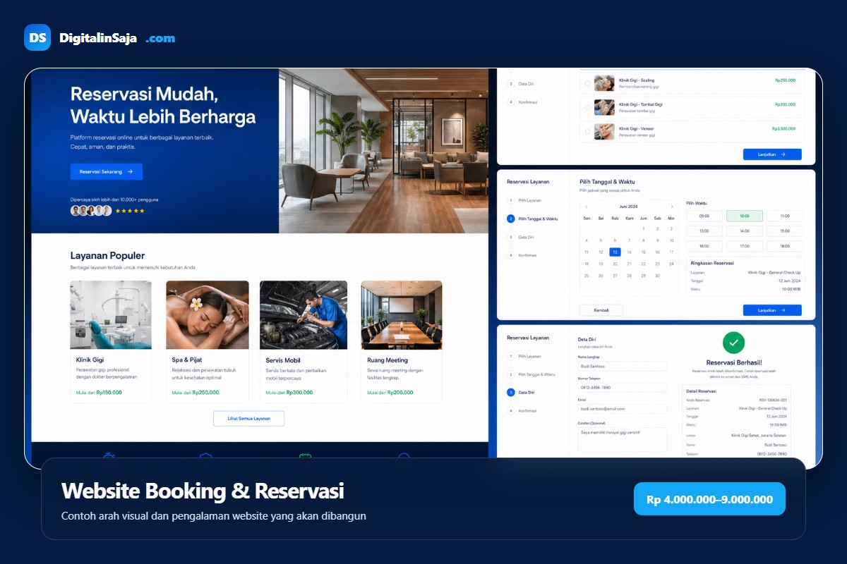Website Booking & Reservasi