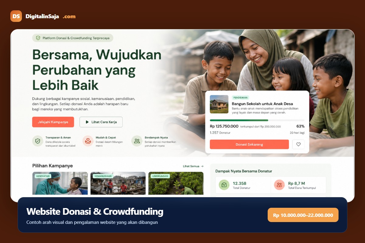 Website Donasi & Crowdfunding