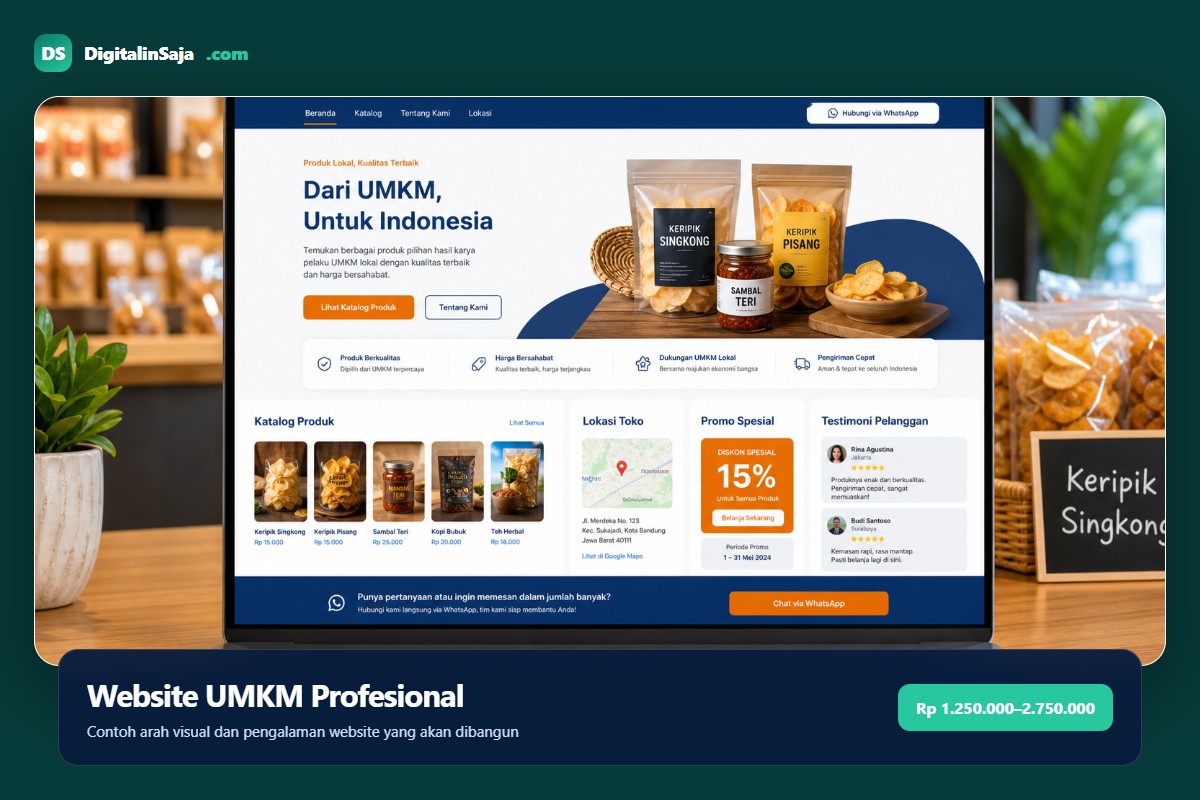 Website UMKM Profesional