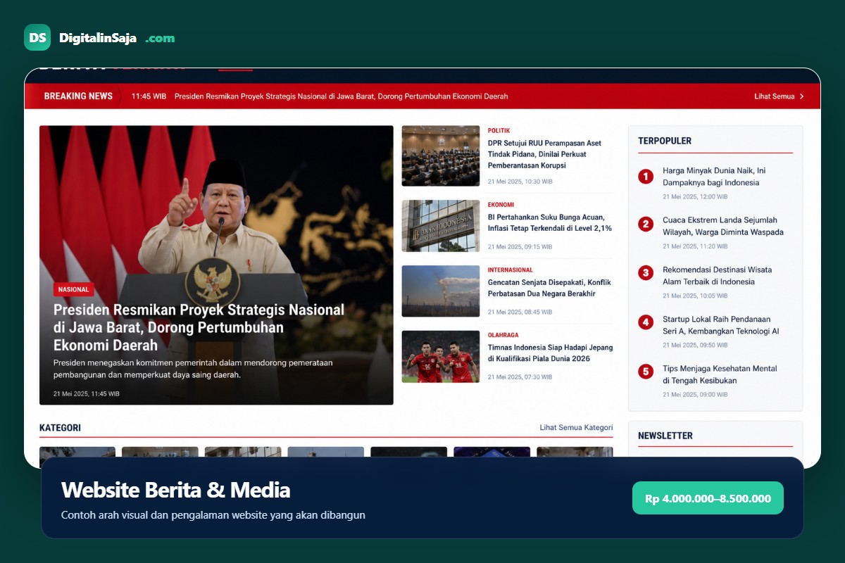 Website Berita & Media