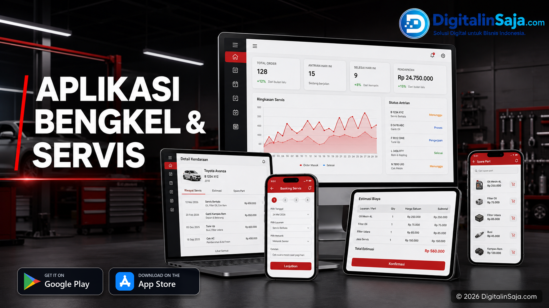 Aplikasi Bengkel & Servis