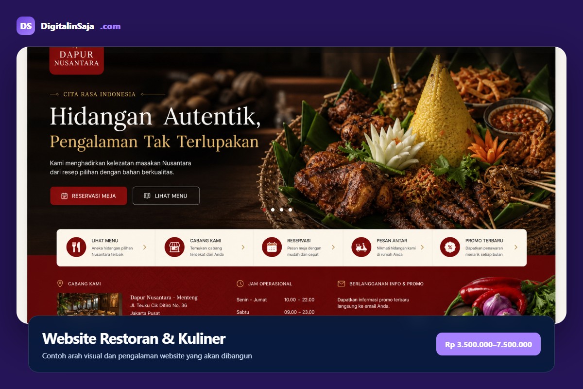 Website Restoran & Kuliner