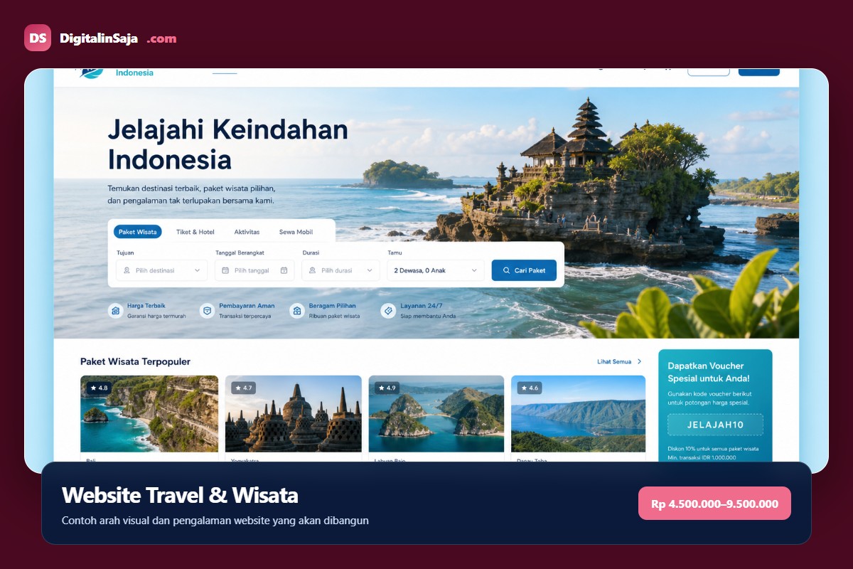 Website Travel & Wisata