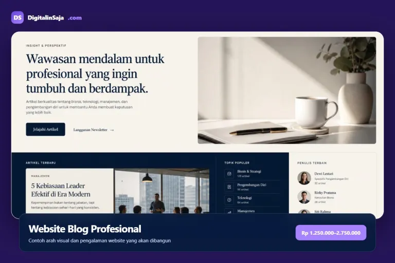 Website Blog Profesional
