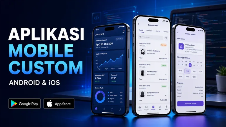 Aplikasi Mobile Android & iOS Custom