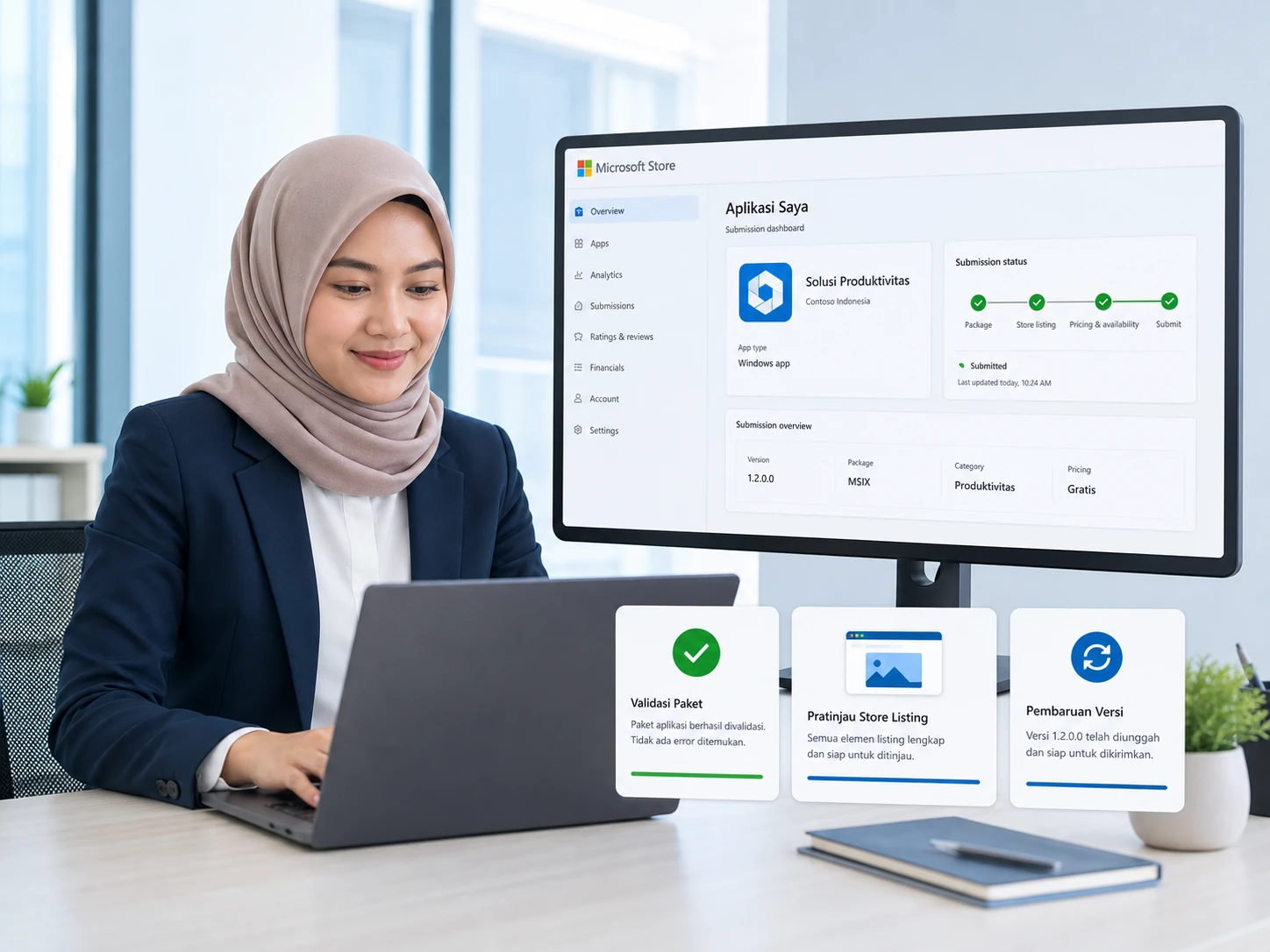 Layanan publikasi aplikasi desktop ke Microsoft Store